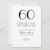 Sixty and Fabulous 50th Birthday Party  Kaart (Voorkant)