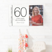Sixty and Fabulous 60th Birthday Photo Poster Spandoek (Insitu)