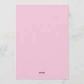 Sixty and Fabulous Blush Pink 60th Birthday Party Kaart (Achterkant)