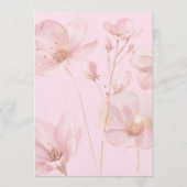 Sixty and Fabulous Blush Pink Floral 60th Birthday Kaart (Achterkant)