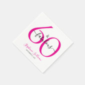 Sixty and Fabulous Name Date 60th Birthday Party Servet (Hoek)