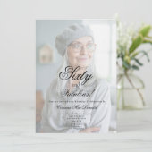 Sixty and Fabulous Photo 60th Birthday Party Kaart (Staand voorkant)