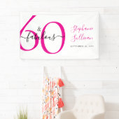 Sixty and Fabulous Pink 60th Birthday Party Spandoek (Insitu)