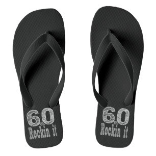 Sixty and Rockin It Zestig jarig bestaan Teenslippers