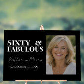 Sixty & Fabulous  Acryl Bord (Neutraal)