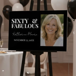 Sixty & Fabulous Acryl Bord