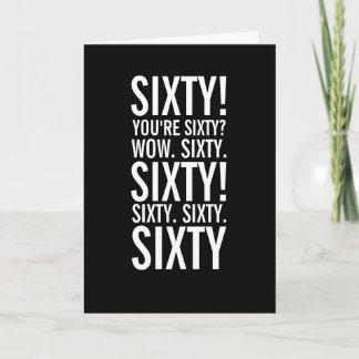 Sixty Funny Getting Old Birthday Card Kaart