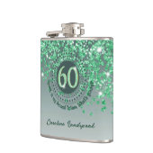 Sixty & Green Glitter & Drink Quote Heupfles (Links)