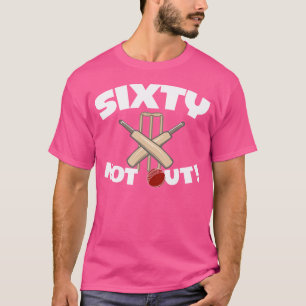 Sixty Not Out Cricket Verjaardag T-shirt