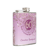 Sixty & Roos Gold Glitter & Drink Quote Heupfles (Rechts)