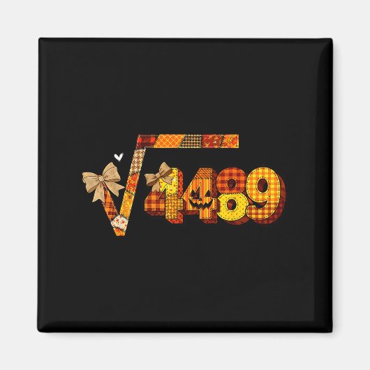 Sixty Seven 67 Meme Square Root 4489 Slang Math Te Magneet (Voorkant)