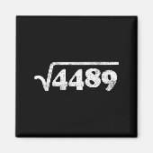 Sixty Seven 67 Meme Square Root 4489 Slang Math Te Magneet (Voorkant)