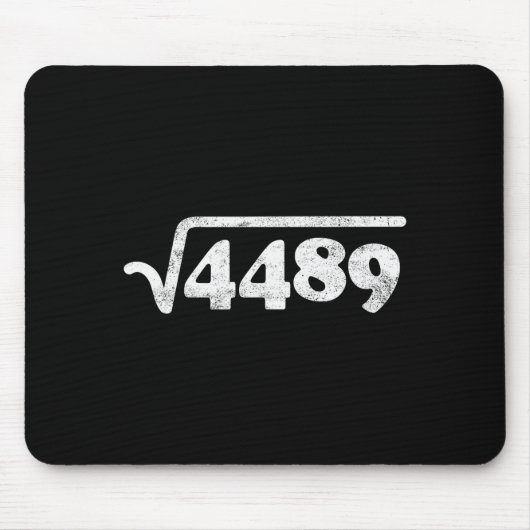 Sixty Seven 67 Meme Square Root 4489 Slang Math Te Muismat (Voorkant)