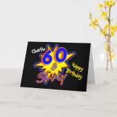 Sixty & Sexy Funny Milestone 60e verjaardag Kaart (Gele Bloem)