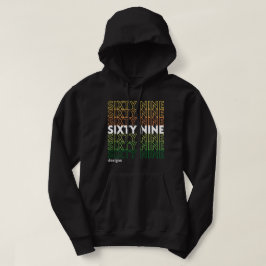 "SIXTYNINE DESIGN" logo Hoodie