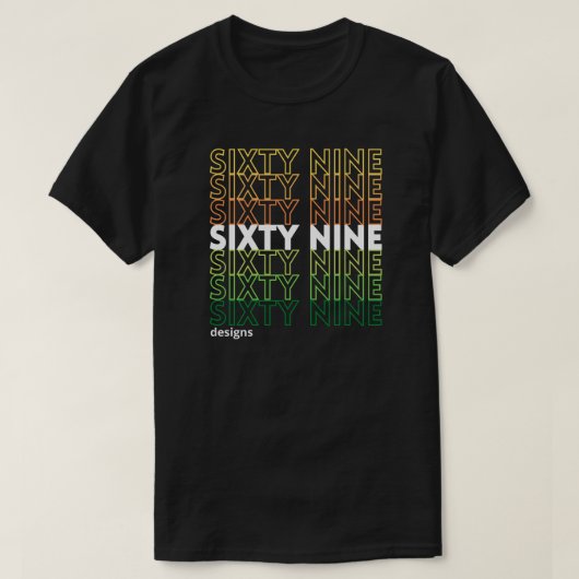"SIXTYNINE DESIGN" logo T-shirt (Design voorkant)