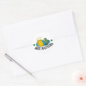 Size Matters - Iers Drink geschenk Ronde Sticker (Envelop)