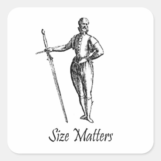 Size Matters Sticker (Voorkant)