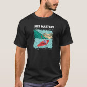 Size Matters Whitewater Kayaking Premium T-shirt (Voorkant)