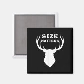 Size S Funny Deer Hunting Magneet (Voorkant / Achterkant)