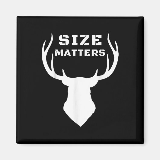 Size S Funny Deer Hunting Magneet (Voorkant)