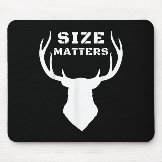 Size S Funny Deer Hunting Muismat (Voorkant)