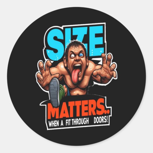 Size S Humorous Take Sticker (Voorkant)