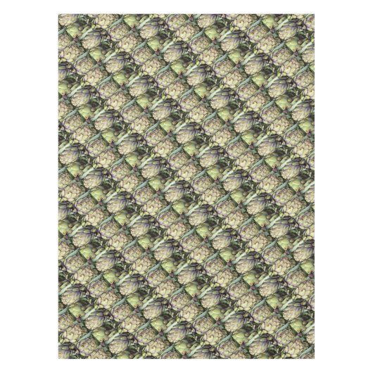 Sizilianisches Stillleben mit Artischocken Tafelkleed (Voorkant)