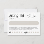 Sizing Kit Press-On Nagels Modern Bedankkaart (Voorkant)
