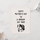 Sizzelende Heet Moeder? Deze Moederdagkaart is voo Kaart (Voorkant / Achterkant in situ)