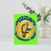 SIZZELENDE PAPEGAAIEN BRIEFKAART (Staand voorkant)