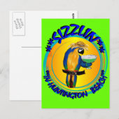 SIZZELENDE PAPEGAAIEN BRIEFKAART (Voorkant / Achterkant)