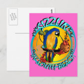 SIZZELENDE PAPEGAAIEN BRIEFKAART (Voorkant / Achterkant)