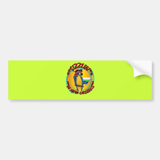 SIZZELENDE PAPEGAAIEN BUMPERSTICKER (Voorkant)