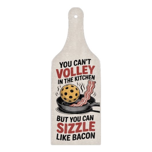 Sizzle als bacon Pickleball Keuken Snijplank (Voorkant)