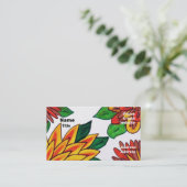 Sizzle Business Card-sjabloon Visitekaartje (Staand voorkant)