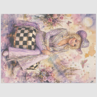 Sizzle in Lavender Dolly Decoupage Papier