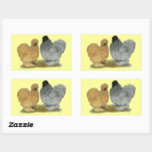 Sizzle Kippen Rechthoekige Sticker (Vel)