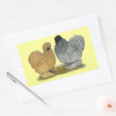 Sizzle Kippen Rechthoekige Sticker (Envelop)