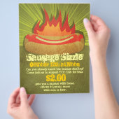 Sizzle-partij Flyer (Hand)