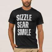 Sizzle Saar Glimlach Grappig Carnivoor Unisex T-shirt (Voorkant)