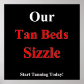 Sizzle Tan Tanning Poster Matte (Voorkant)