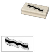 Sizzlin' Bacon Strip Breakfast Food Stamp Rubberstempel (Gestempeld)