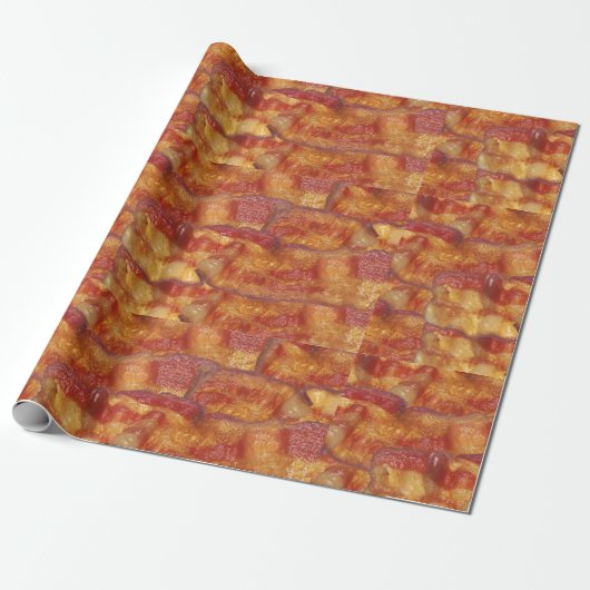 Sizzlin Fried Bacon Cadeaupapier (Uitgerold)