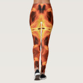Sizzlin Hot Pants - Vlam Print Leggins Leggings (Achterkant)