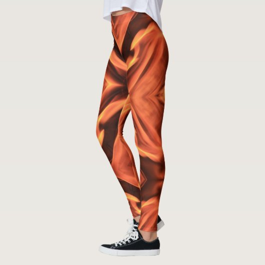 Sizzlin Hot Pants - Vlam Print Leggins Leggings (Links)
