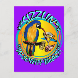 SIZZLIN PARROTS BRIEFKAART