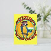 SIZZLIN PARROTS BRIEFKAART (Staand voorkant)