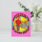 SIZZLIN PARROTS BRIEFKAART (Staand voorkant)