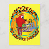 SIZZLIN PARROTS BRIEFKAART (Voorkant)